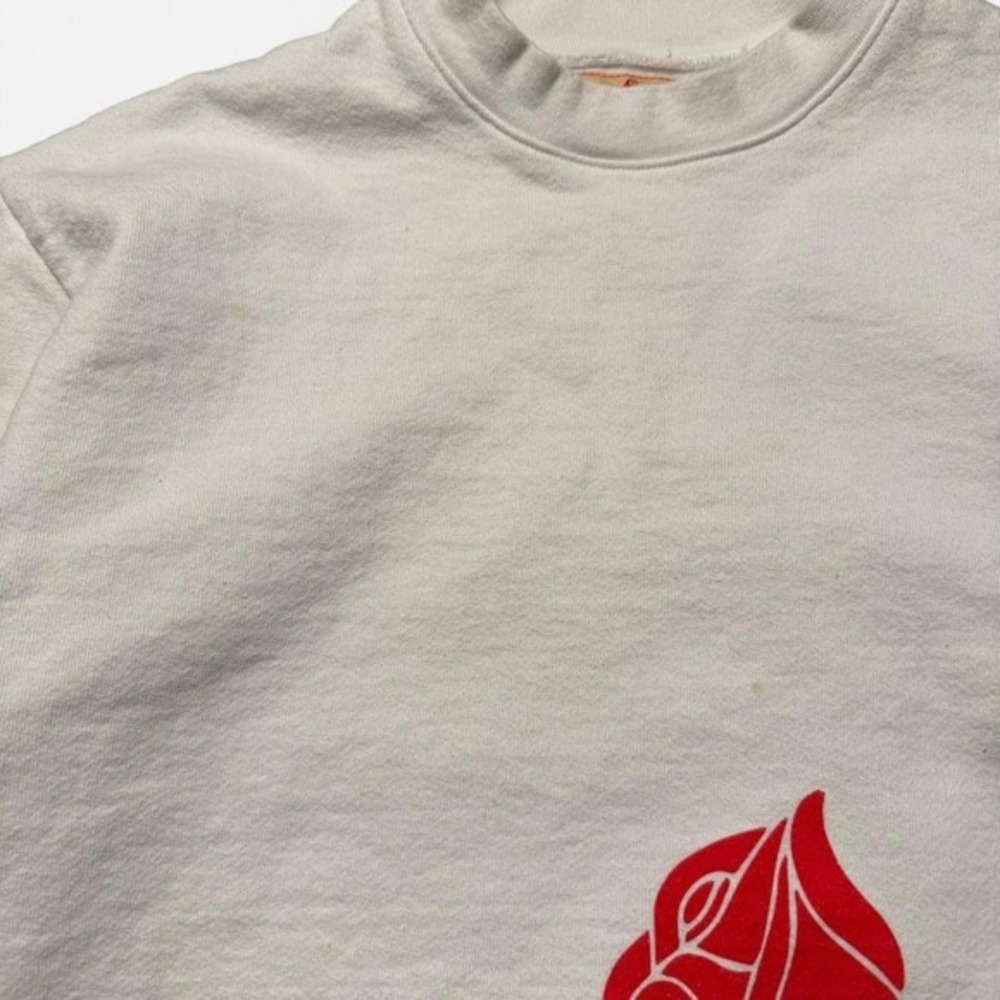 4Hunnid Rose That Grew From Concrete Crewneck Sweatshirt White Size Small - Picture 3 of 6